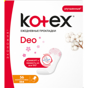 КОТЕКС прокл. ежедн. Нормал Део 56шт. *8/16 (9425995) - акц.цена