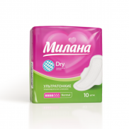 МИЛАНА Прокладки гигиенические ультратонкие dry normal 4 кап арт2201