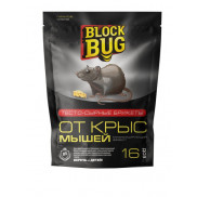BLOCK BUG Тесто сырные брикеты от крыс и мышей 16 доз