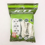 Jett  сет. удлинитель ПВС 2х0.75 3роз.  5м 10А белый РС-3