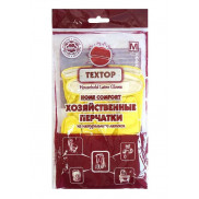 ТЕХТОР Перчатки хозяйственные с х/б напыл., размер   M  40гр  *12*240