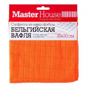 Салфетка из микрофибры 30*30см,220гр/м2,Бельгийская вафля,M-03,60158/Master House