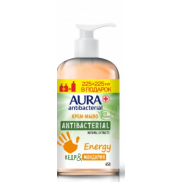 AURA Крем-мыло с антибактериальным эффектом Eco Protect Energy ПРОМО флакон 225+225 мл