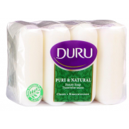 DURU  PURE&NAT мыло "Классика" (э/пак) 4*85г***24