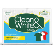 ДУРУ CLEAN&WHITE мыло хозяйственное  универсальное 2 шт х 120 г