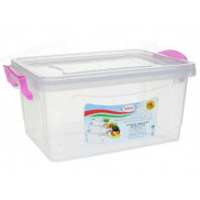 Контейнер №1 пласт. 1,5л пищ. с крышкой прозрач.(РП-112)