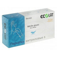 Перчатки ECOLAT медицинские латекс неопудренные 25 пар XL