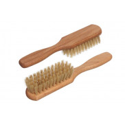 Щетка д/одежды и обуви (универс.) с ручкой 21см дерево, нат.светл.щетина,59 пучков Р/198 Yozhik