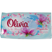 ALVIERO Мыло туалетное твердое "Olivia Love Nature & Fruttis" Нежный ежевичный мусс, 140гр