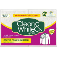 ДУРУ CLEAN&WHITE мыло хозяйственное против пятен 120 г