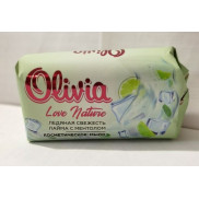 Oliviа Love Nature & Fruttis твердое крем-мыло Ледяная свежесть лайма с ментолом 140 г