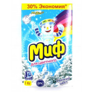 МИФ  Стиральный порошок  1 кг.  Автомат  3 в 1 СВЕЖИЙ  ЦВЕТ  * 7  * 80