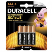 DURACELL Батарейки AAA 4шт