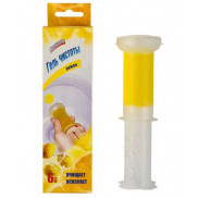 Свежинка гелевый освежитель WC шприц лимон*18