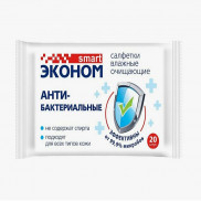 Салфетки влажные СМАРТ Эконом антибактериальные 8шт*8упаковок