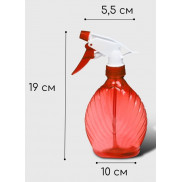 Распылитель с флаконом (опрыскиватель) 0,45л Ракушка, микс Умничка MPU-222 (пульверизатор)