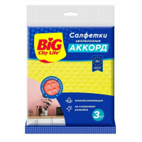 BIG City салфетки целлюлозные 3 шт аккорд <14410094> {45}