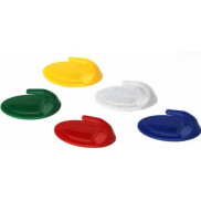 Крючок цветной пластик на самоклейке 25шт/уп