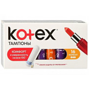 Котекс Тампоны нормал /актив/нейчерэл 16шт * * *    *12  *7776
