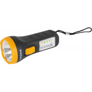 ТРОФИ фонарь ручной универсальный 1W 22lm (1хAA) 1 SMD+4 led осн+бок.свет IP20 UB-101 6857