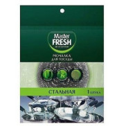 Master FRESH ЭКОНОМ металлическая мочалка д/посуды СПИРАЛЬ, 1шт  *30*60