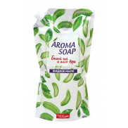 Aroma soap мыло жидкое дой-пак Белый чай и алое вера 1 000МЛ/6шт/уп