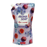 Aroma soap мыло жидкое дой-пак Ирис и инжир 1 000МЛ/6шт/уп