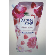 Aroma soap мыло жидкое дой-пак Малина и пион 1 000мл