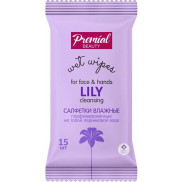 Влажные салфетки PREMIAL la fleur Ароматерапия Фиалка 15 шт