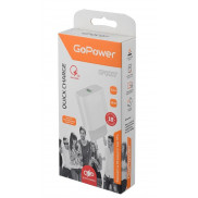 Сетевое З/У GoPower GP1U 1USB 2.4A 12W белый (1/120/480)