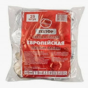 ТЕХТОР Свеча в гильзе «ЕВРОПЕЙСКАЯ», пакет 25 шт. (4 часа)   *4*32