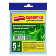 Салфетка бамбуковая 5шт.30х34см.д/уборки Clein Set (2858)  *12/36