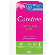 КЕФРИ Прокладки  30 шт.  Ежедневные  COTTON FEEL   АЛОЭ
