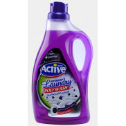 Актив средство для стирки  1,5л. Лаванда "Poly Wash" *3/9