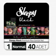 Слипи Натурал прокл.Ежедневные Natural Black 40 шт.Нормал *6/24