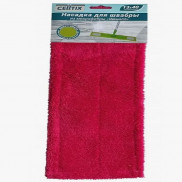 Насадка для швабры МОП плоская,микрофибра/шенилл,13*40см,карманы, E1M CELLTIX