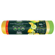 Master Fresh АРОМА LEMON пакеты д/мусора с завязками 60л 10шт
