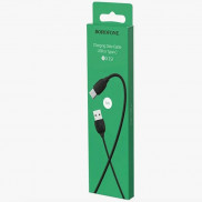 Кабель Borofone BX19 USB (m)-Lightning (m) 1.0м 2.4A ПВХ черный (1/648)