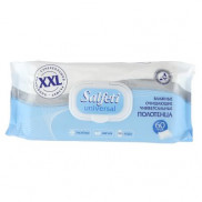 Salfeti Universal XXL №60 влажные полотенца очищающие универсальные  с пласт клапаном (10)