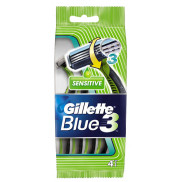 Станок одноразовый   GILLETTE Blue 3  sensitive (3 шт.)  (мужской)  *12  *