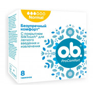 МИКС o.b. Procomfort 8 шт (Нормал 4уп.+ Супер 4уп.) шоубокс     *8