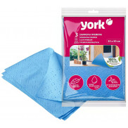 Салфетки вискозные(100%)35*50см перфорированные,сверхвлаговпитывающие,3шт/уп,Премиум,020300/York