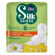 Ола! прокладки Silk Sense ULTRA SUPER Ромашка 8шт*1/24
