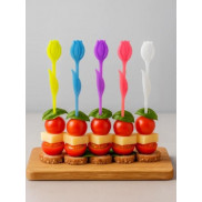 Шпажки д/канапе "Тюльпаны", н-р 20шт/уп,цена за уп,82мм(кратность 10шт!!!),пластик МГ76-72 Мультидом