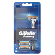 Станок GILLETTE  SENSOR 3 Комфорт + 6 кассет  *10  *