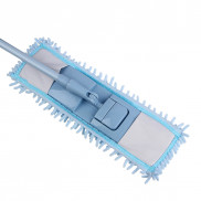 Швабра со смен.насадкой тм VETTA, ручка телескоп. 70-120см, окраш. металл, насадка микрофибра 70г/м2