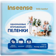 Пеленки одноразовые универсальные Inseense Дейли Комфорт 60х90 5 шт голубая упаковка  (30) 9403