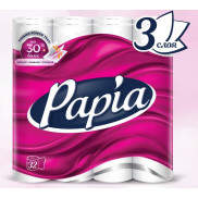 Бумага туалетная Papia 32 рул. 3-х сл. Белая *3